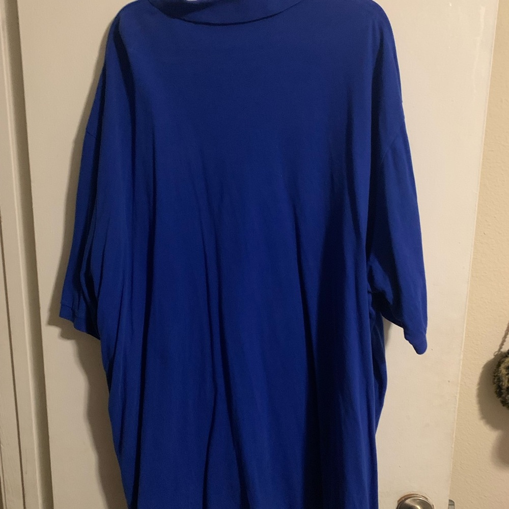 Ralph Lauren Blue Polo with Green Pony Logo - Picture 2 of 3